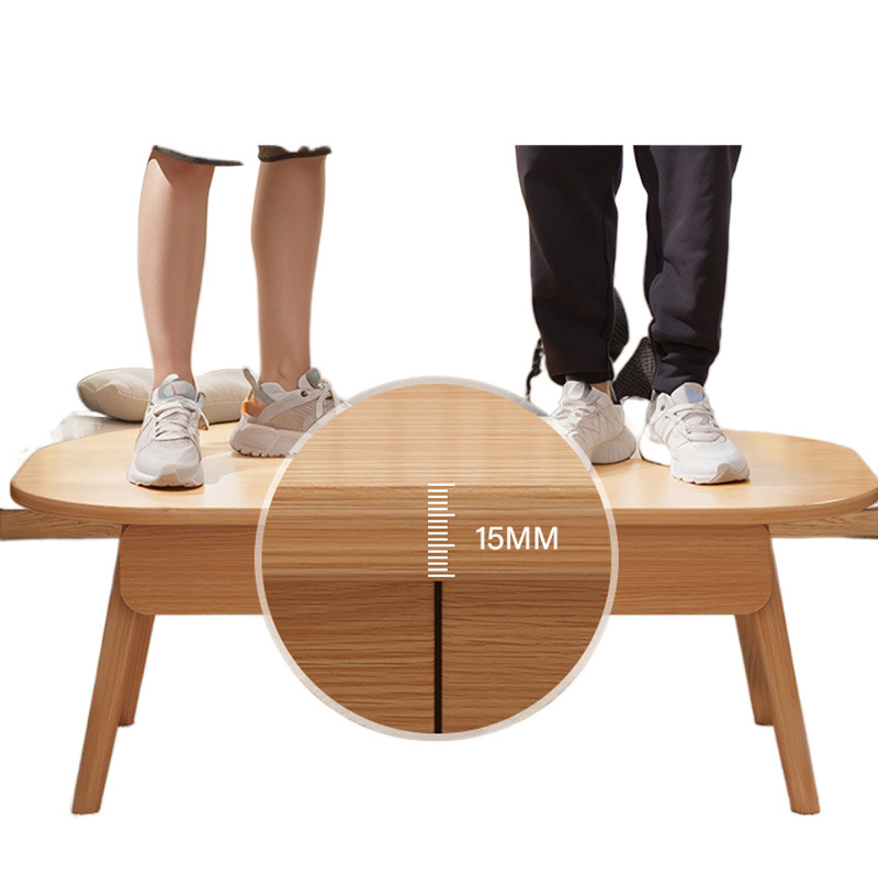 Mesa de té japonesa, sala de estar, mesa simple, simple, moderna, creativa, tabla ecológica de madera sólida.