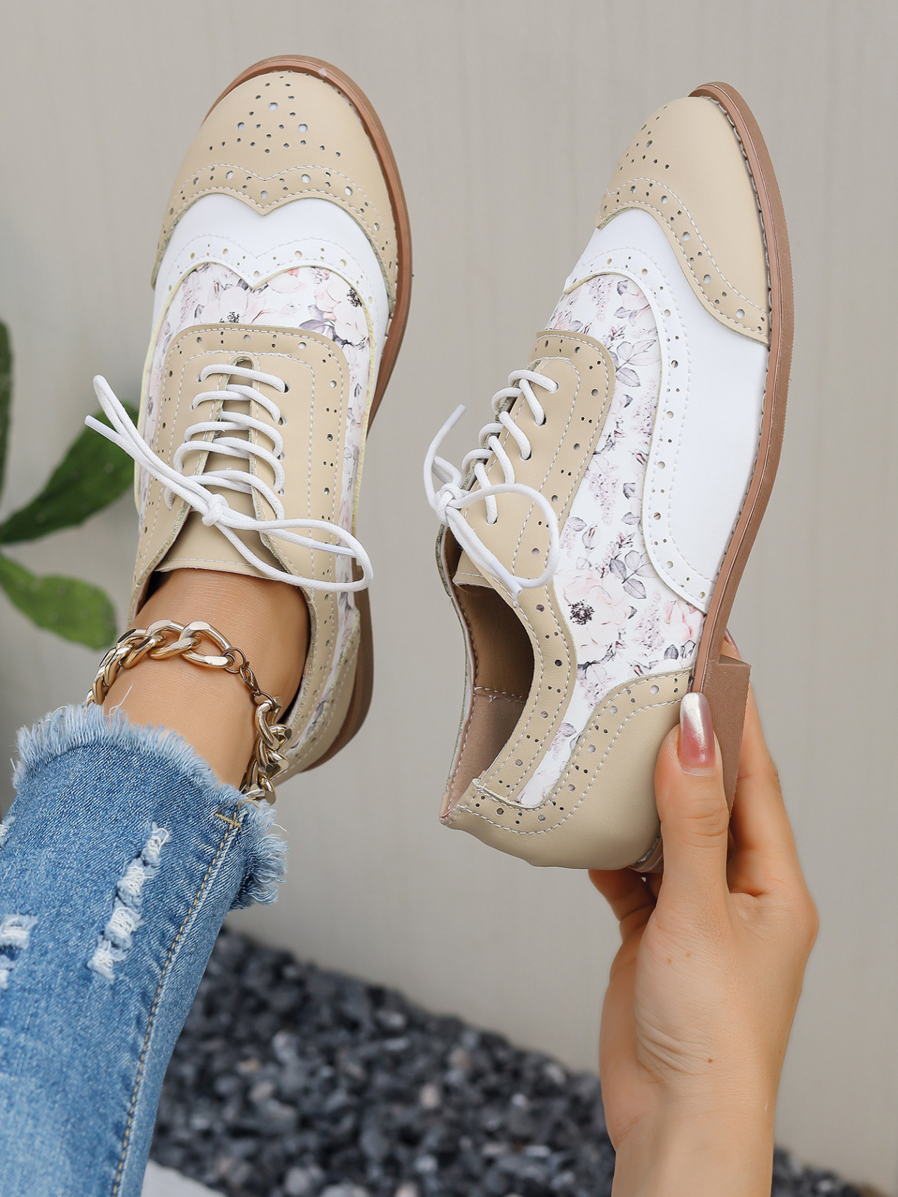 Dámské boty ve stylu brogue, velké velikosti_voghion.com