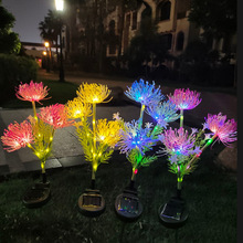 新款太阳能草坪灯仿真彼岸花地插灯花园户外庭院灯装饰防水氛围灯