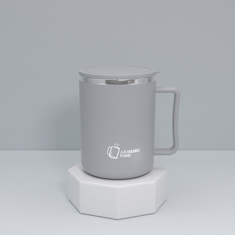 304不锈钢马克杯带盖创意办公室保温咖啡杯家用泡茶喝水杯定logo|undefined