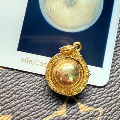 泰国佛系牌古巴习翁90金工艺吸钱星吊坠符文  原庙真品泰牌|ms