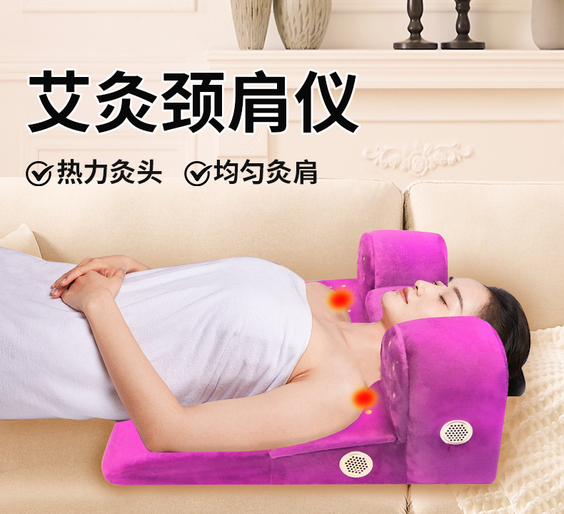 Pine Wood Moxibustion Box with 54 Moxa Sticks for Neck Shoulder Ear Warming Therapy overview