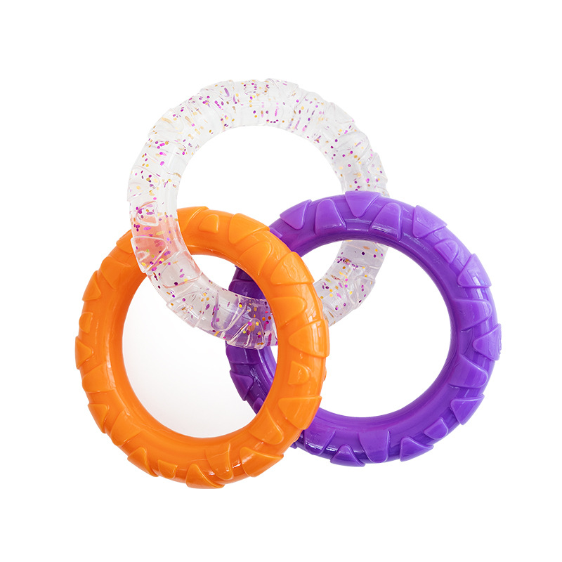 Juguetes de anillo de tracción para perros que no muerden mal, dientes de molienda, juguetes de tracción de cuerda, perros resistentes a la mordida, mascotas para cachorros, artefactos mágicos para aliviar la depresión