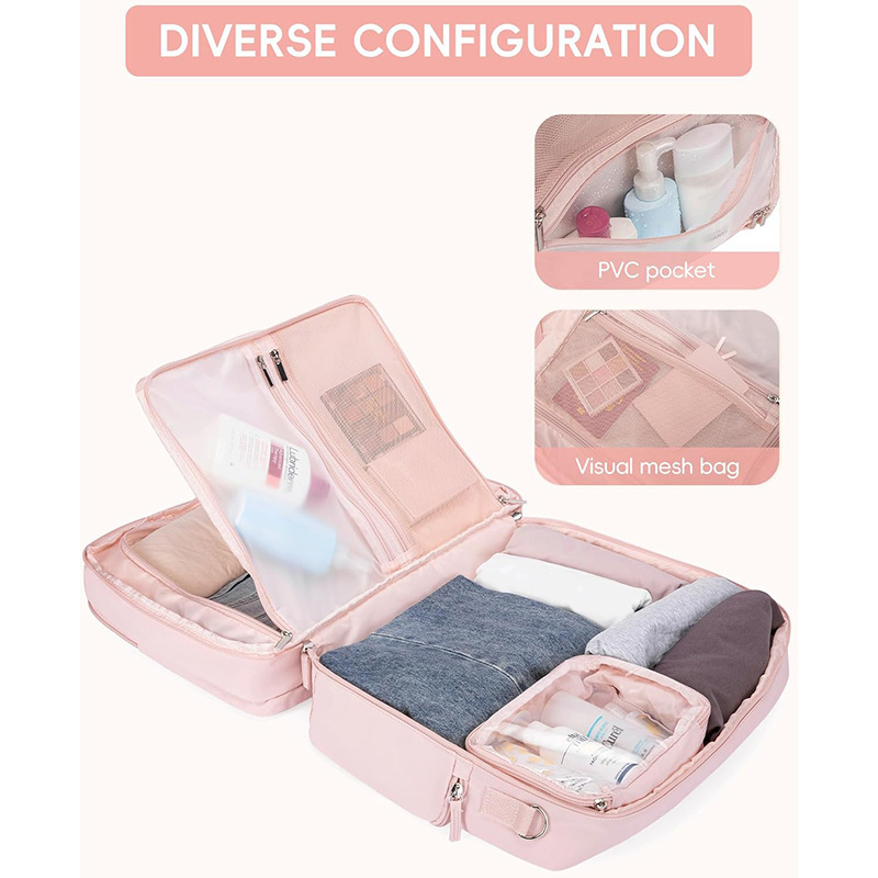 Nueva bolsa de viaje bolsa de viaje bolsa de zapatos bolsa de plumaje con compartimiento separación seca y húmeda bolsa de mano