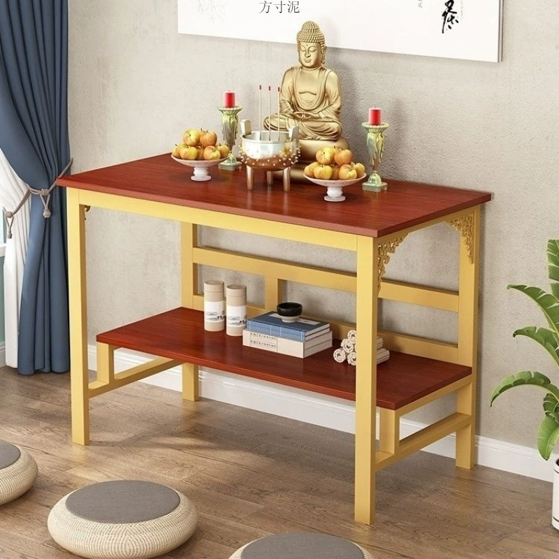 Стол для домашнего использования, буддийский алтарь в китайском стиле, простой стол для подношений Гуаньинь, кадильный алтарь, храм, шкаф Бога богатства для поклонения.
