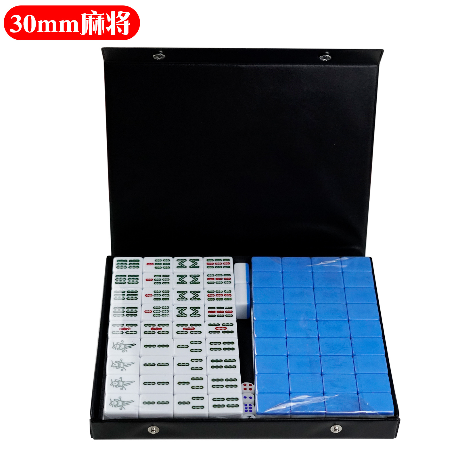 30mm 파란색과 흰색 마작 (액세서리 및 상자 포함)