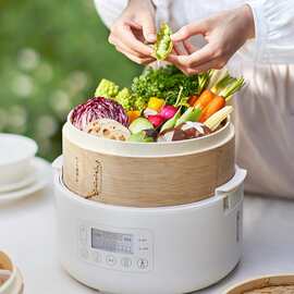 适用欧莱克竹笼电蒸锅OLK-03-06家用多功能预约蒸煮小笼包馒头早