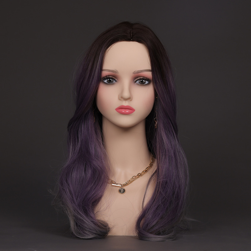 新作アニメの頭のモデルcosのかつらのモデルのイヤリングのアクセサリーの帽子はかつらの店の高い顔の値のシミュレーション人を展示します。|undefined