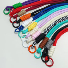 跨境爆款多巴胺短款手机挂绳双头加粗手机垫片防丢水壶包包手腕绳