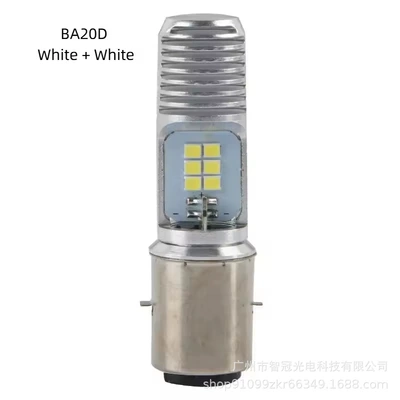 Fishbone Motorcycle Led Headlight Motorcycle headlights, headlights - fishbone-double-claw-ba20d-all-white-light