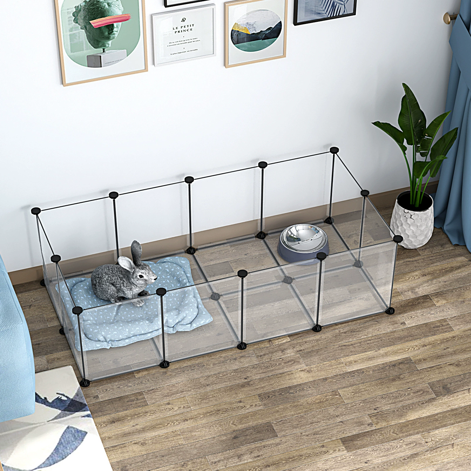 Зеркало с нижней портативный забор для мелких животных кролик морской свинки хорек мыши хомяк ежа щенки специальные