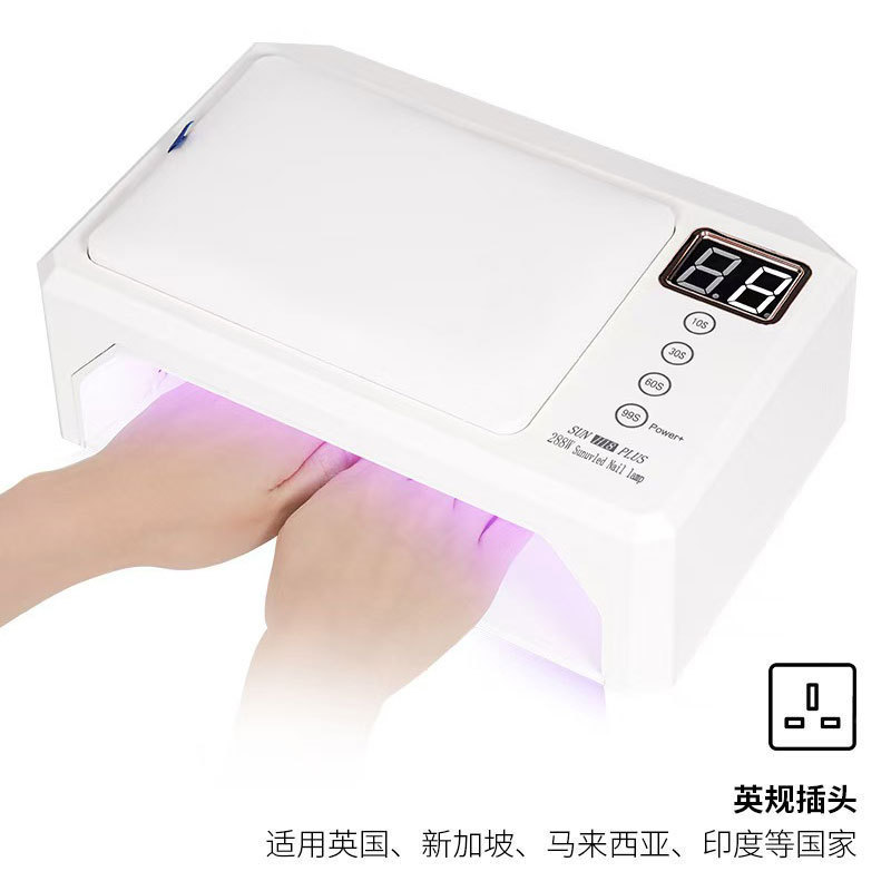 Lámpara de manicuras con almohada de mano, máquina de manicuras de alta potencia, secador rápido, tienda de manicuras, lámpara de manicuras, secador de gel de manicuras