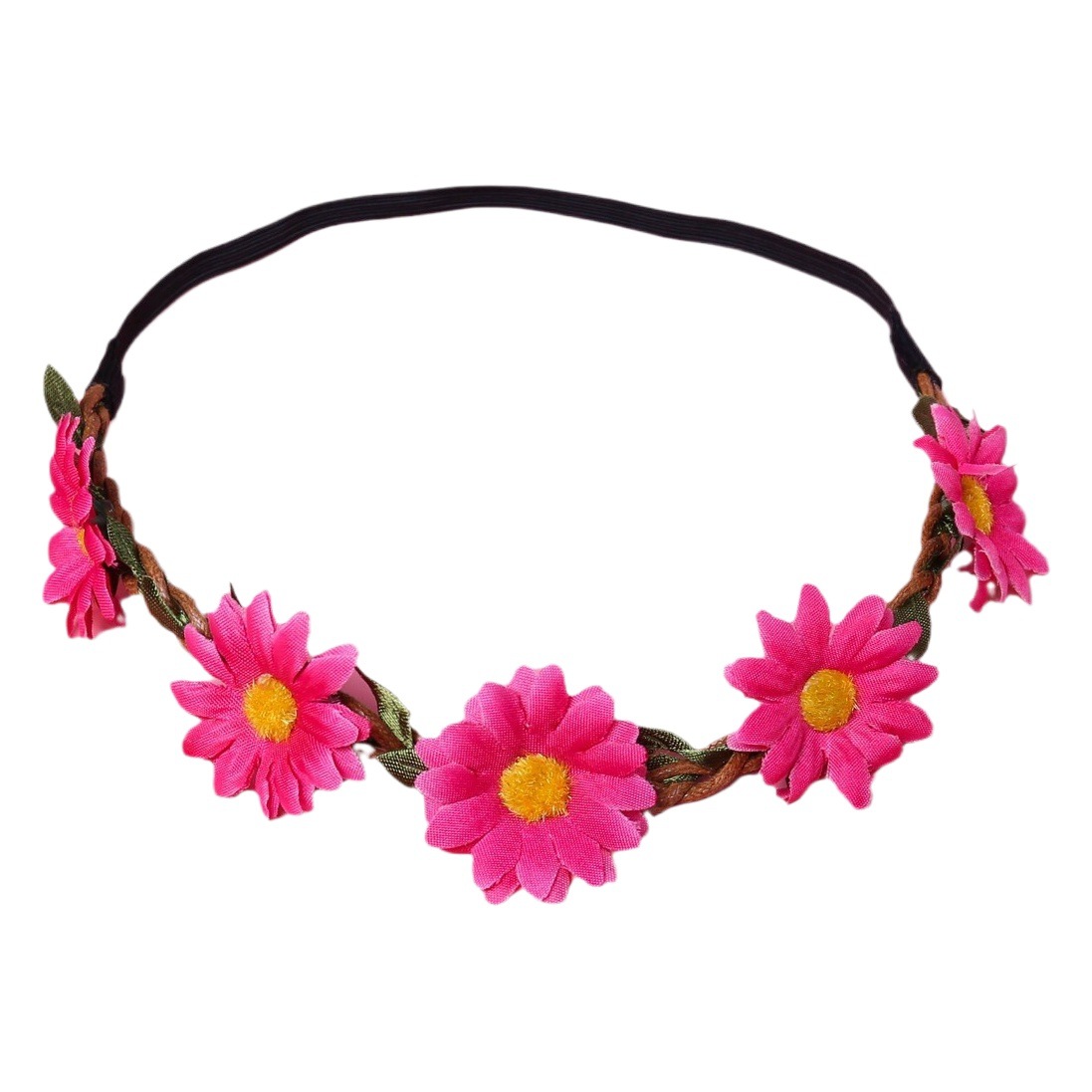 Daisy cinta crisantemo guirnalda europea y americana novia dama de honor accesorios para el cabello nueva playa girasol tocado