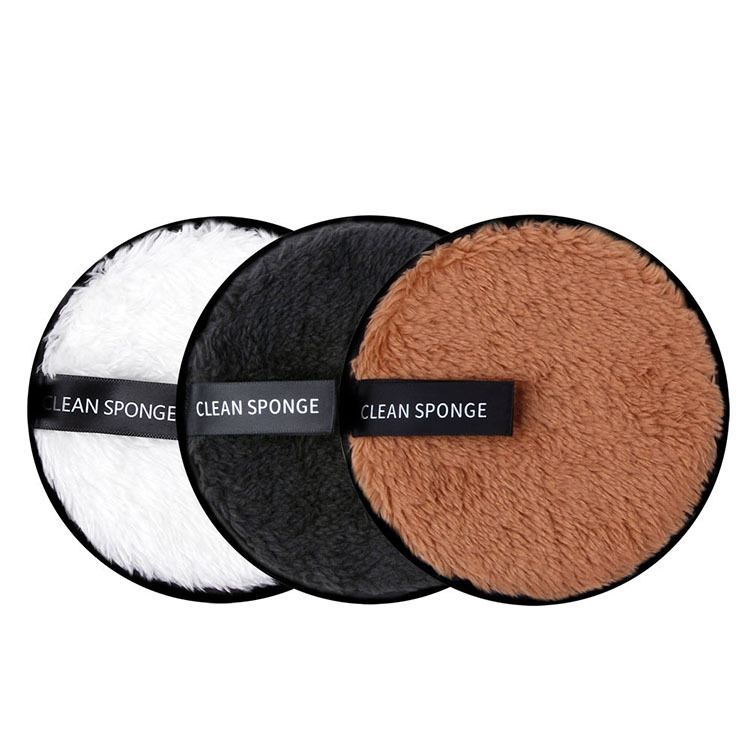 Almohadilla desmaquillante de esponja de terciopelo ártico para personas perezosas para lavarse la cara, almohadilla desmaquillante lavable y reutilizable, esponja para polvo