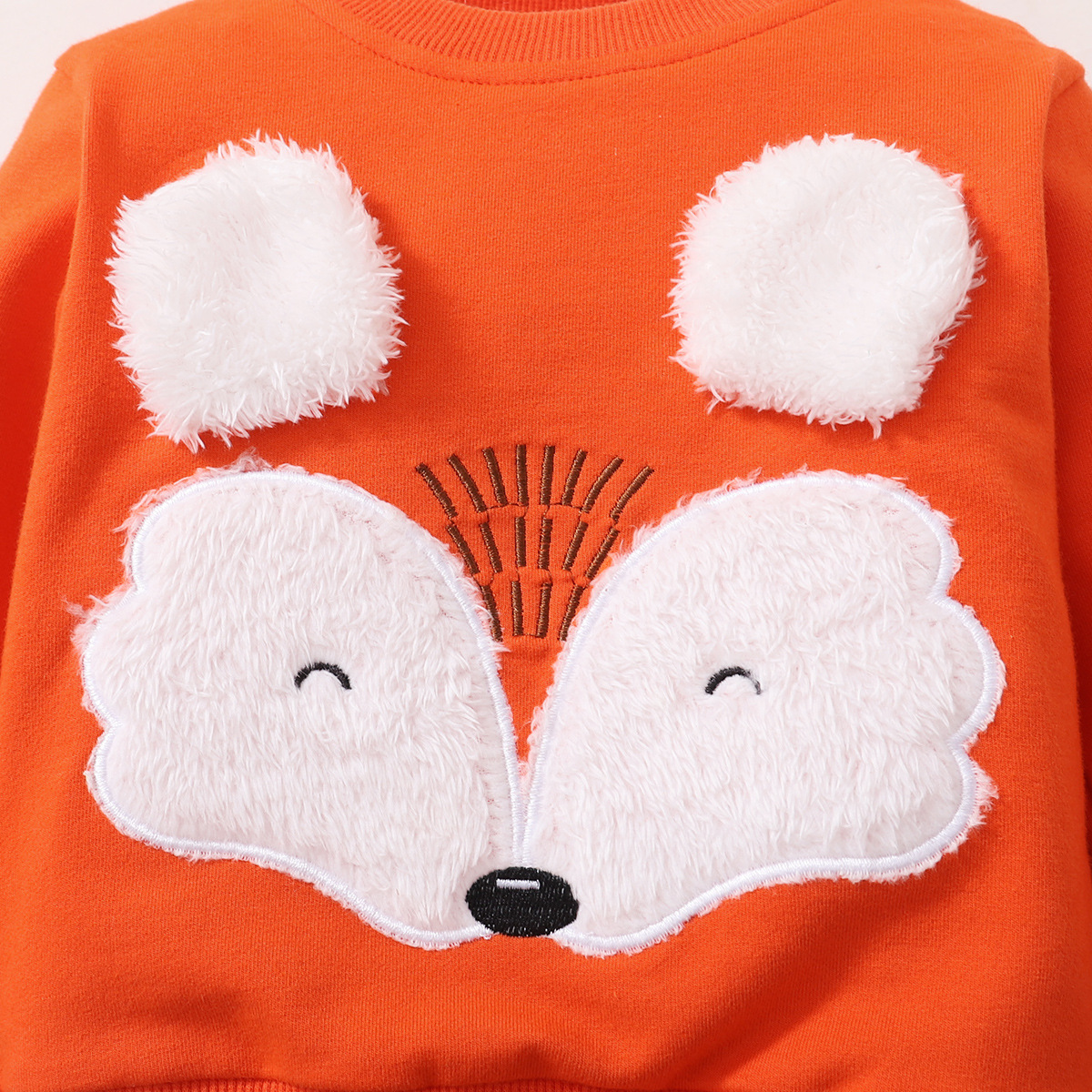 Fashion Fox Patchwork Polyester Girls Clothing Sets display picture 4