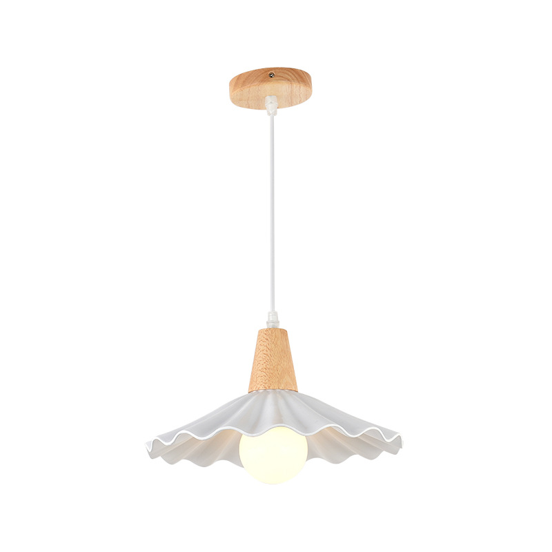 Lámpara de comedor de madera nórdica de tres cabezas mesa de comedor lámpara de Bar simple estilo japonés moderno estilo tranquilo dormitorio creativo pequeño