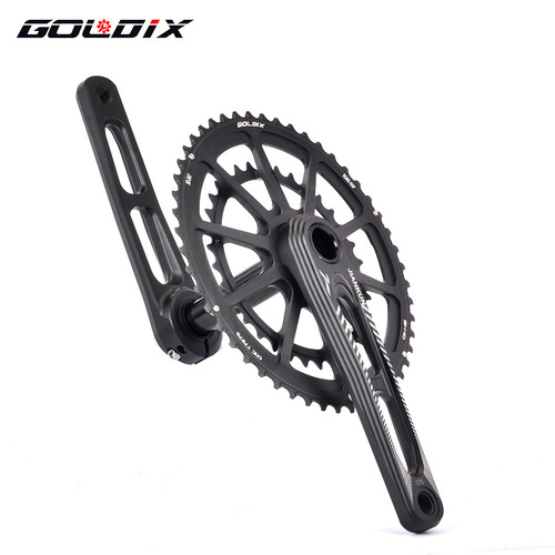 Jiankun IXF road bicycle GXP hollow integrated chainring crank set 50-34T double disc ultra-light hollow sprocket