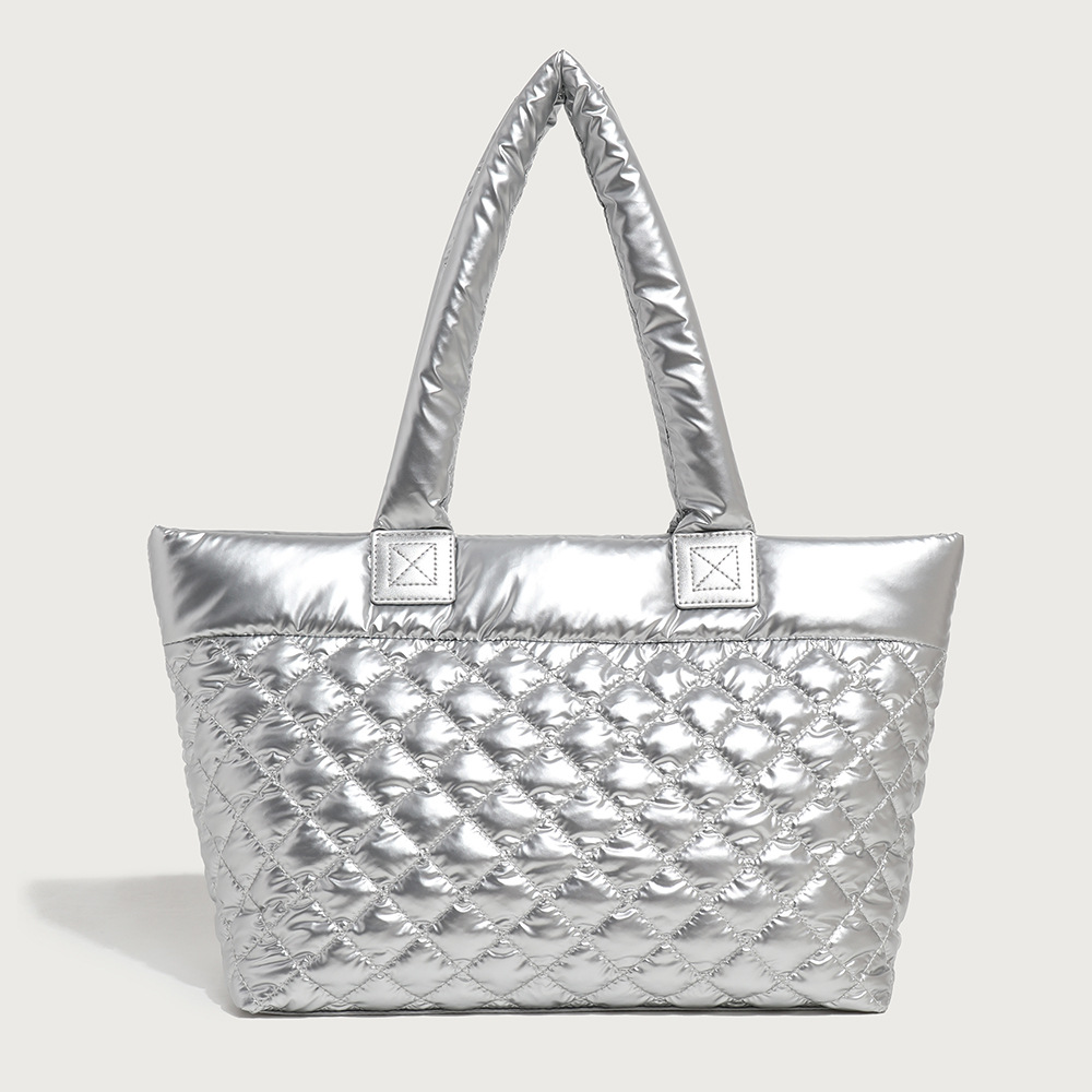 Damentaschen Diamond Tote Bag Damen Große Kapazität Air Sense Daunentasche Pendler Schulter Unterarmtasche_voghion.com