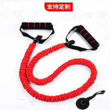 厂家直供伸缩布套防断一字拉力器拉健身阻力带运动弹力带健身用品