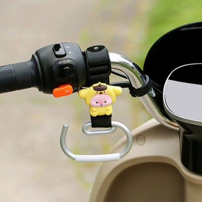 Other Electric Vehicle Accessories: Vehicles, No-Drill Installation, Multifunctional - black-long-belt-e-hook-yellow-dudu-left