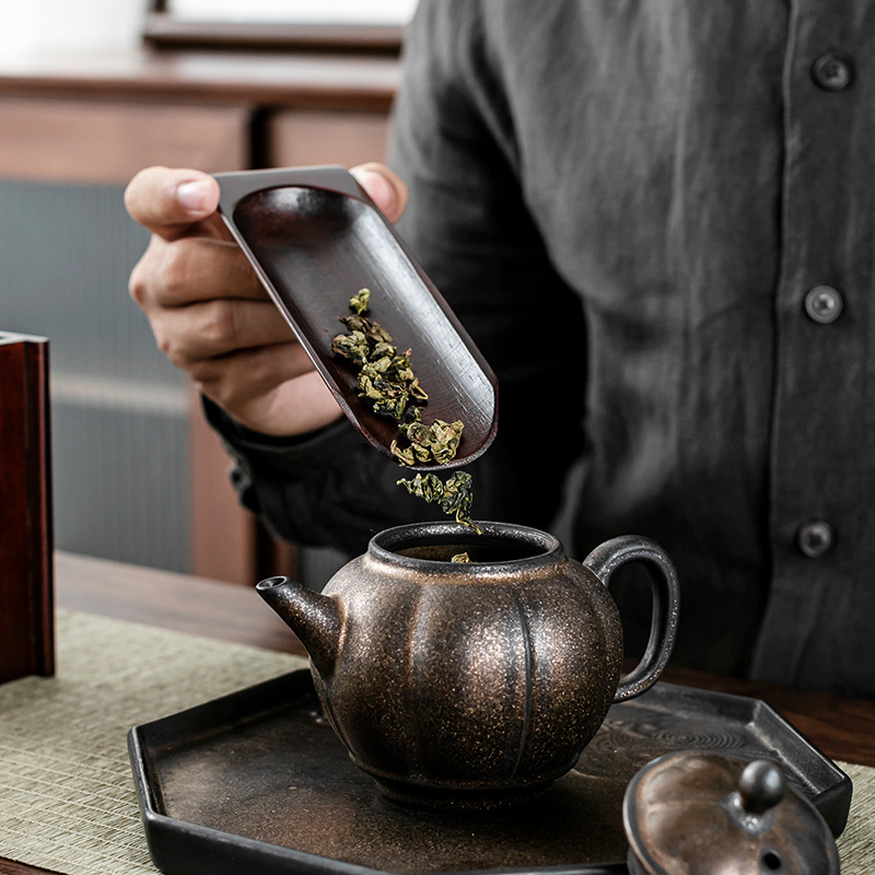 Juego de té transfronterizo fábrica ceremonia del té seis señores traje entero Ébano sándalo rojo madera maciza original ceremonia del té de bambú serie Yilin Fanyin