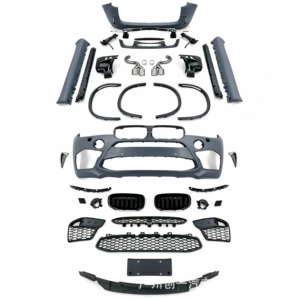 Suitable for 14-18 BMW X5 F15 modified to X5M, front and rear bumper assembly, side skirts, M Sport large body kit