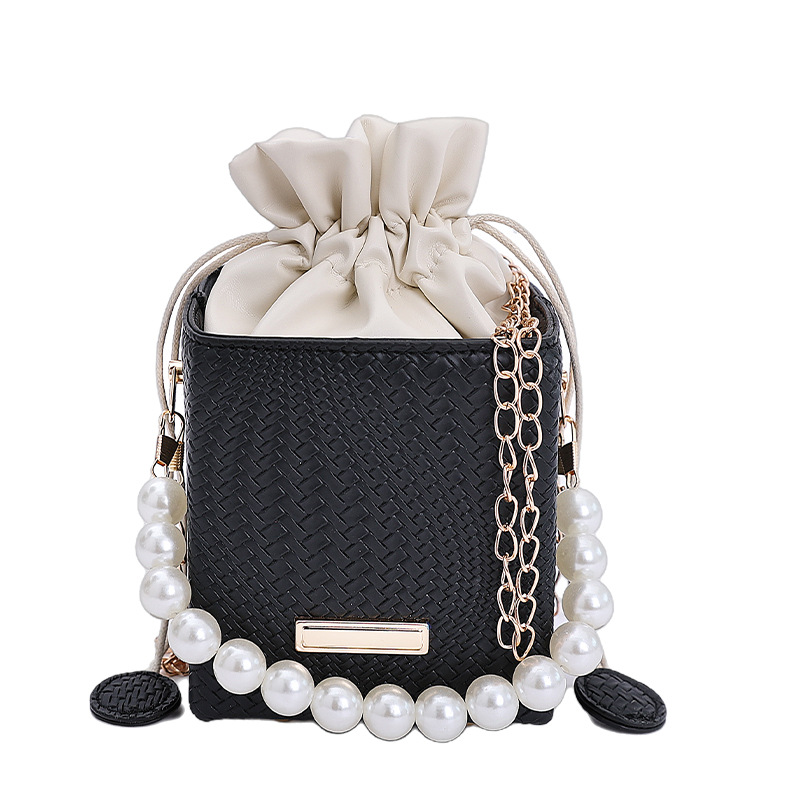 Niche Zhong moda bolso de cubo de mano mujer 2025 nuevo estilo coreano simple versátil bolso de hombro con patrón de ramas