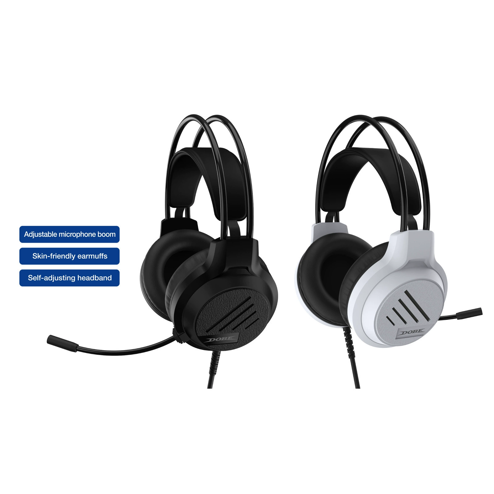 Проволочный игровой гарнитур PS5 с микрофоном, универсальный гарнитур для PS4/Switch/XBOX/PC