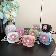 Children's small backpack cute girl flower shoulder bag baby mini outdoor wallet for girls fashion accessory bag