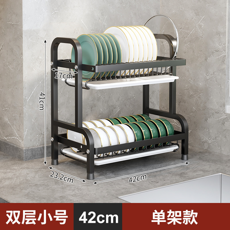 Iron Dish Drying Rack Drainboard Dish Drainers Knife Slots