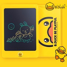 B.Duck小黄鸭液晶手写板手彩色绘画板家用儿童宝宝涂鸦画画小黑板