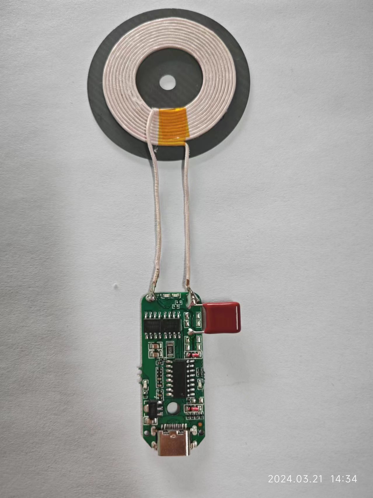 Módulo transmisor de carga inalámbrica K9 Placa de circuito de carga inalámbrica DIY adecuada para computadora portátil alfombrilla de ratón de carga inalámbrica