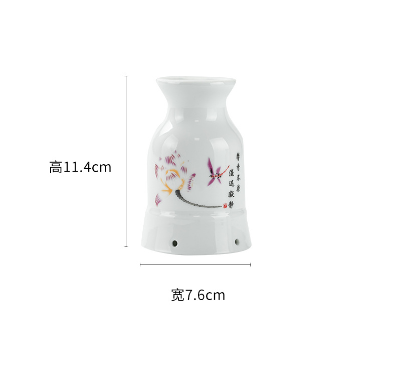 Ceramic Moxibustion Cup Gua Sha Jar Double Layer Heat Insulated Ash Grid Design for Home Meridian Care key features