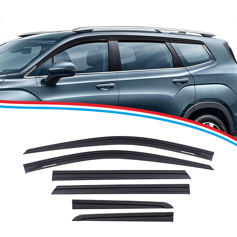 TXR es adecuado para Geely Haoyue Qingyu bloqueador de ventanas modificación de cejas de lluvia Ruilan 9 Yumei Window Deflectors