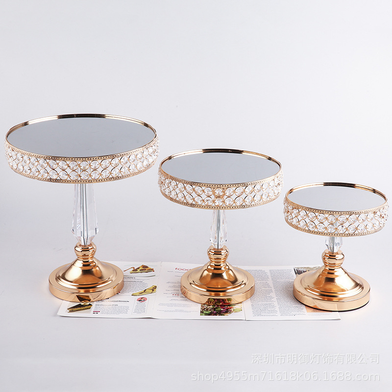 Pastel de metal postre mesa decoración soporte de exhibición bandeja de la torta europea tarde té merienda soporte comida fría té romper mesa