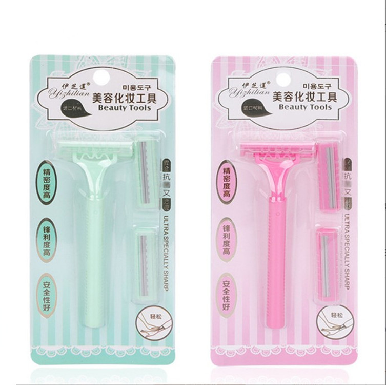 Ezhilian 1+2 painless manual privates armpit hair cutter Shaver Shaver Shaver shaving knife Shaver beauty tool