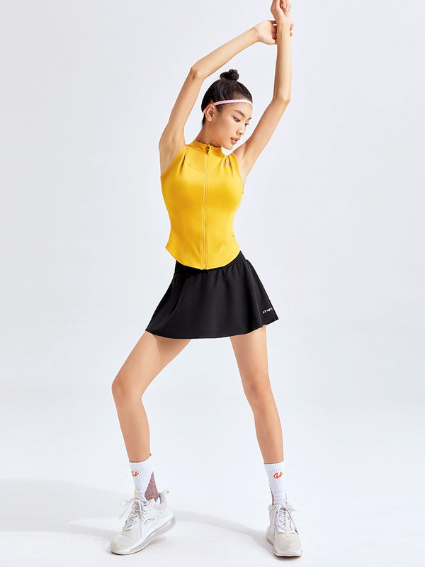 女性用ヨガウェア 2025 新しい夏のハイウエストおなか引き締めヒップリフティングスポーツショーツアウターウェアランニングトレーニングフィットネスパンツとスカート|undefined