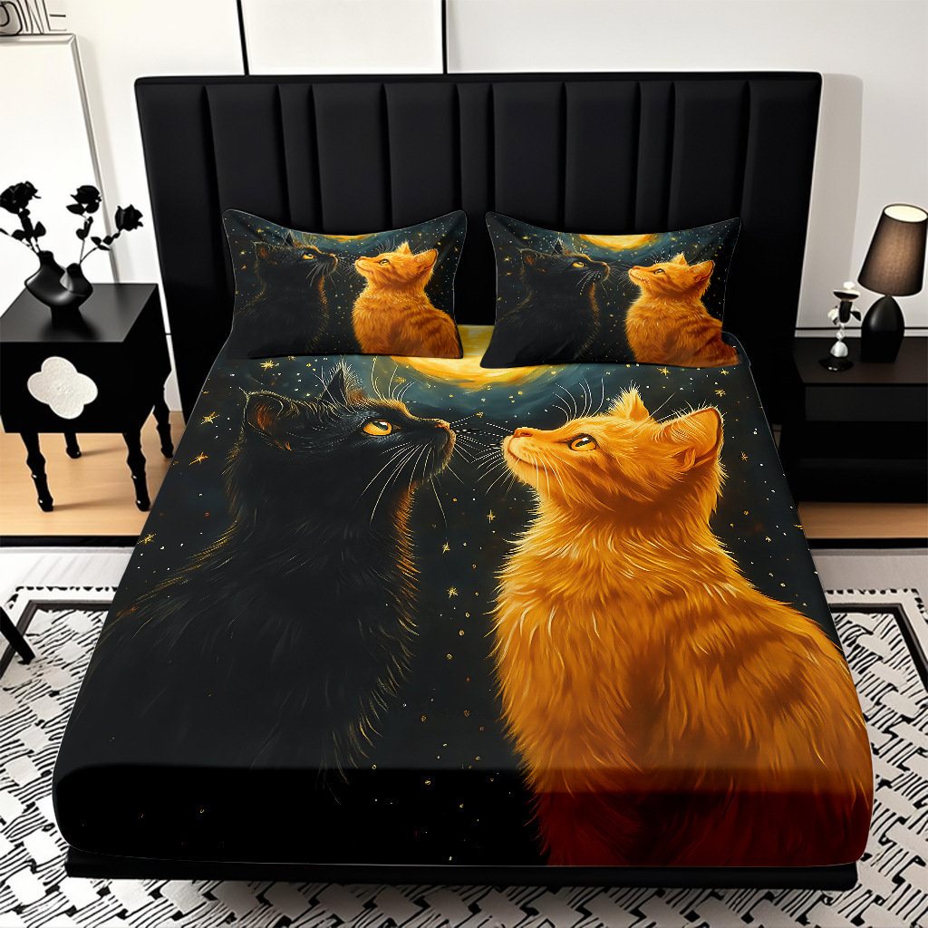 TEMU / JIT Amazon Kitty Pattern Digital Print Pro Skin Bed Kits Fabricante suministro directo transfronterizo