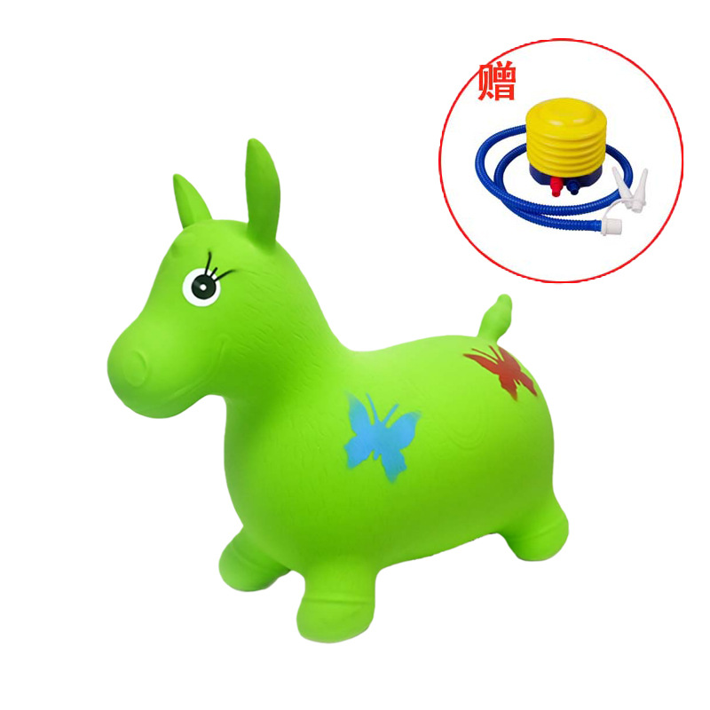 绿色蝴蝶马（图案随机）+气泵