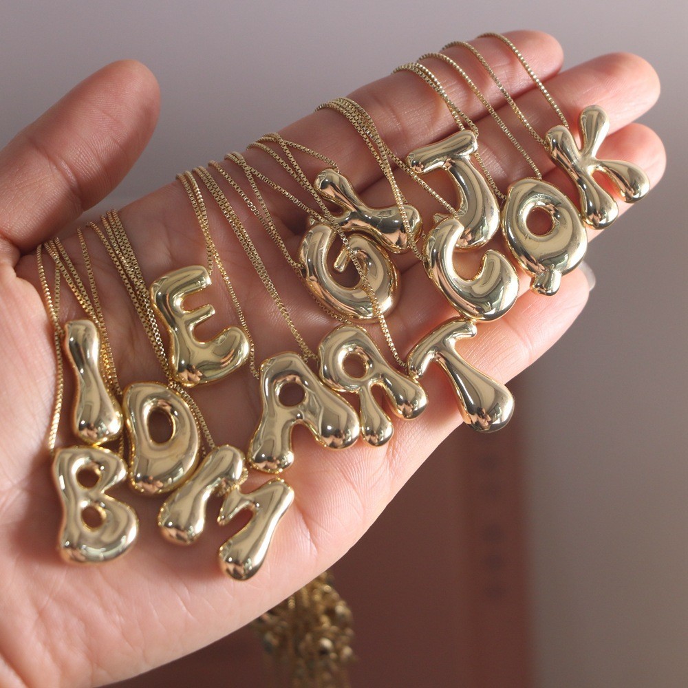 304 Stainless Steel, Copper Material Letter Pattern 304 Stainless Steel Copper Casual Simple Style Letter Necklace