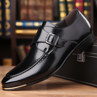 Cross-border plus size Men's Shoes New British Style Buckle Business Men's Dress Shoes Office Business Wear Men's Shoes Trend