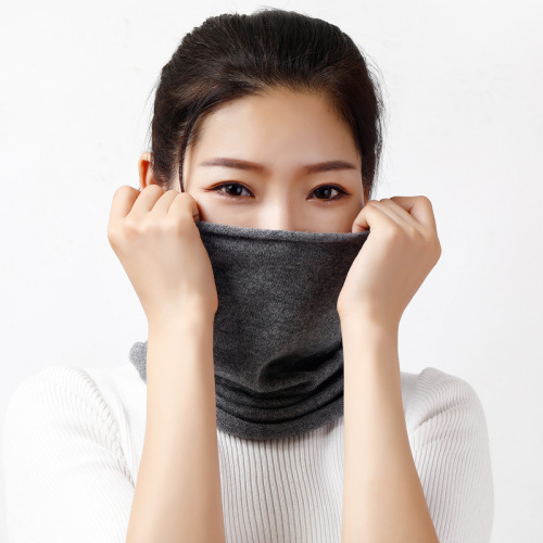 Autumn and winter cashmere neck sleeves for men and women cervical vertebra false collar thickened warm wool knitted neck protector scarf neck scarf pullover