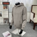 25春秋新款设计感半拉链登山棉连帽卫衣潮牌男士宽松休闲情侣搭配