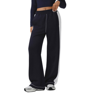 AYM042021 Color-Block Wide-Leg Yoga Pants High-Waist Slim-Fit Aoyema wholesale