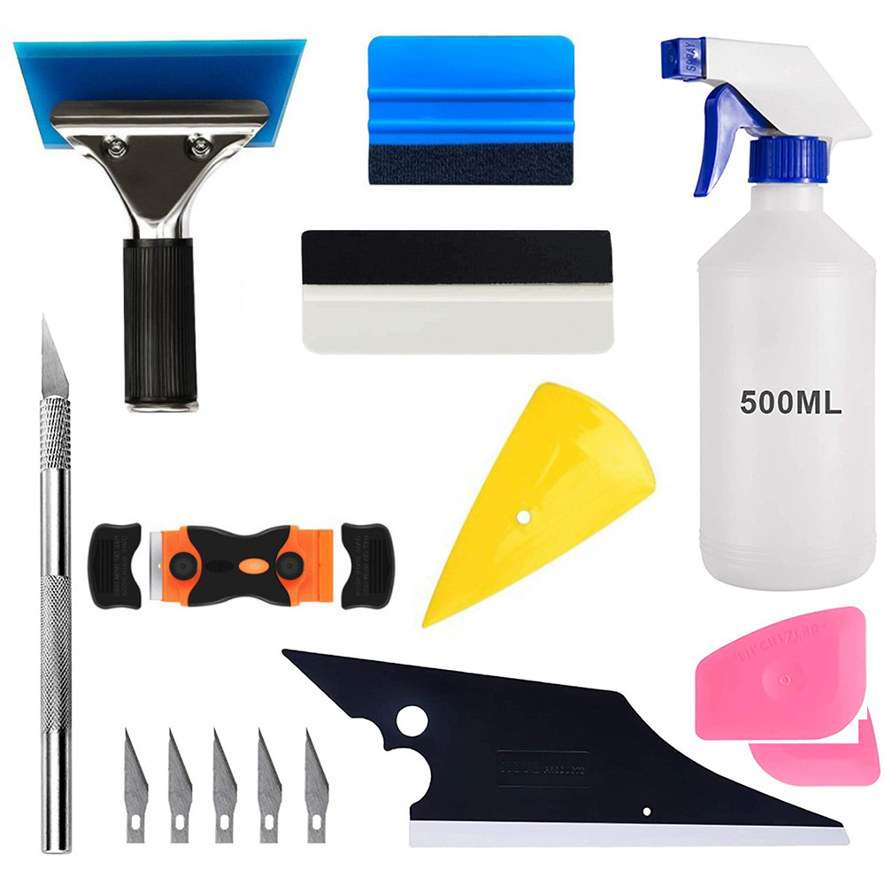 14件套汽车玻璃保护膜安装工具车窗贴膜刮刀汽车贴膜刮刀贴膜刮板