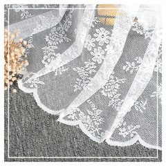 鏤空花邊網紗蕾絲拍照背景布道具頭紗飾品服裝鞋等攝影白色背景布