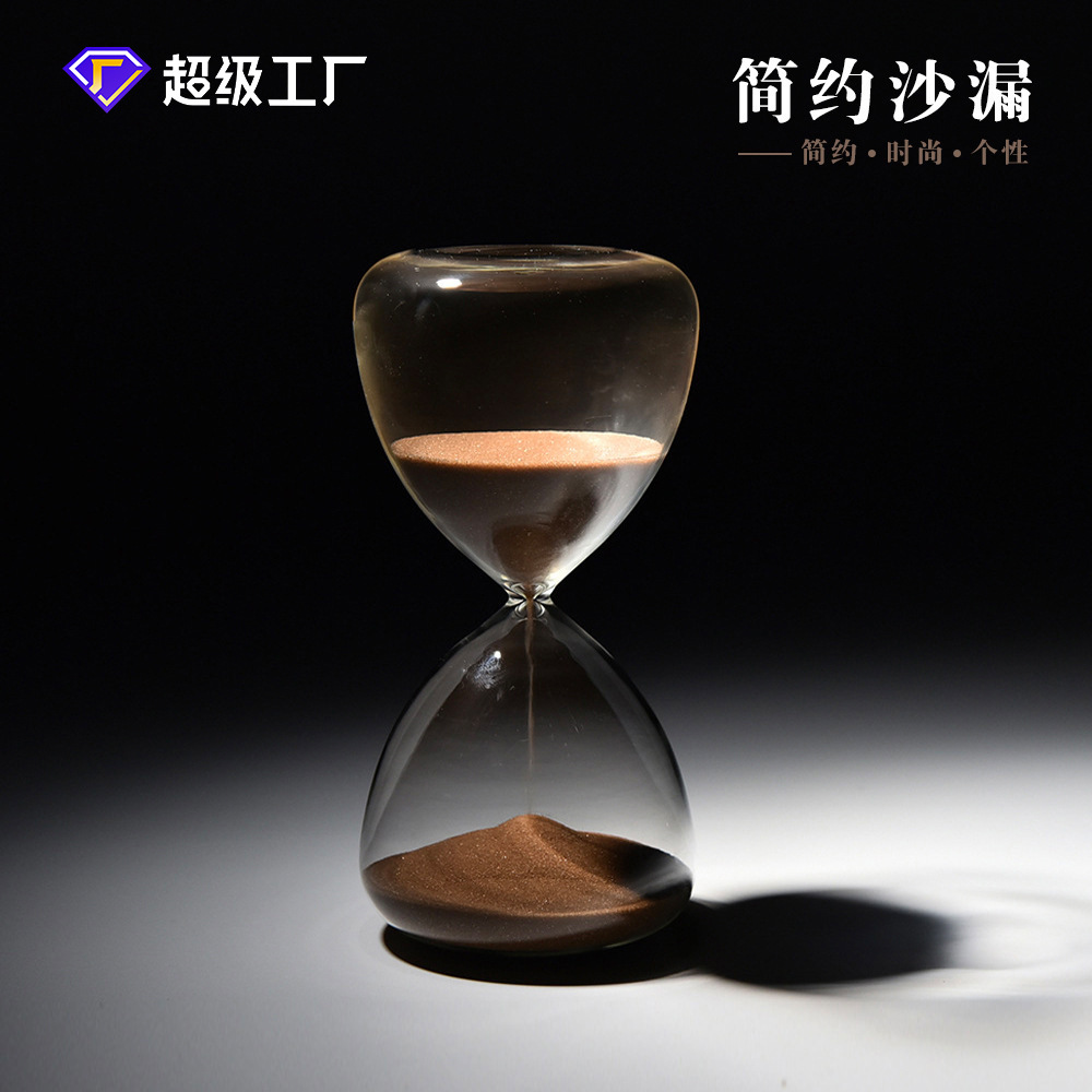 15 minutos de vidrio reloj de arena temporizador reloj de arena redondo regalos creativos para el hogar reloj de arena decoración de viento moderno image 1