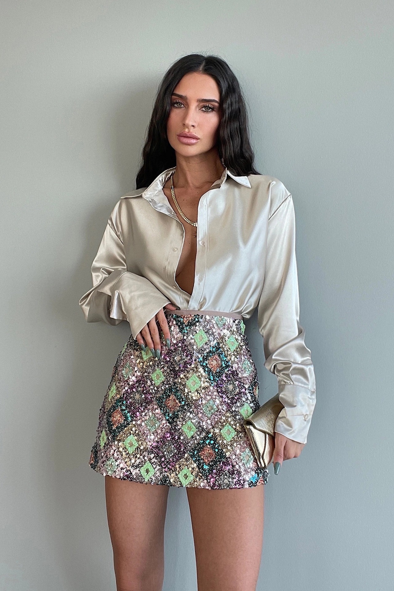 266g Weight Long Sleeve Sleeve Length Single Breasted Placket Type Regular Sleeve Sleeve Type Polyester Fabric Type Regular Top Length Blouse Tops Type Holiday, Daily Occasion Turndown Neckline Slim Fit Type Solid Color Pattern Spring, Autumn Season Women's Gender Button Design Elegant Style Wholesale Women's Elegant Solid Color Long Sleeve Button Blouses 7