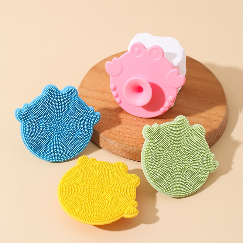 Cepillo de lavado facial de silicona para bebés multiusos Cepillo de champú para bebés Cepillo de baño Cepillo de champú de masaje de baño para niños
