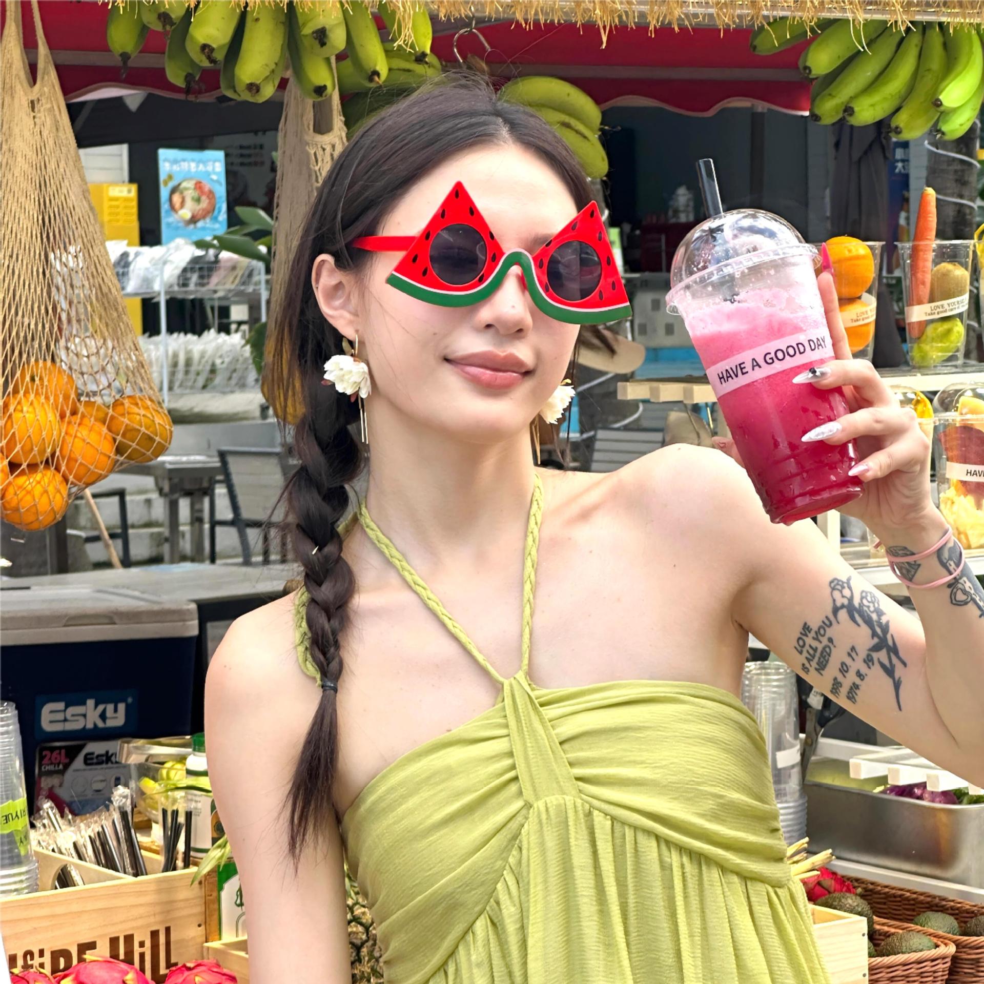 Gafas de Fiesta con Temática Hawaiana, ABS, Divertido, Decorativo, para Fiestas en la Playa y Festivales de Música